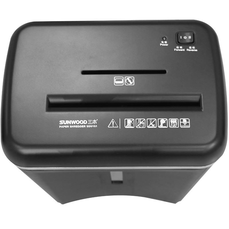 三木 SD9101 碎纸机 双入纸口 静音 黑色