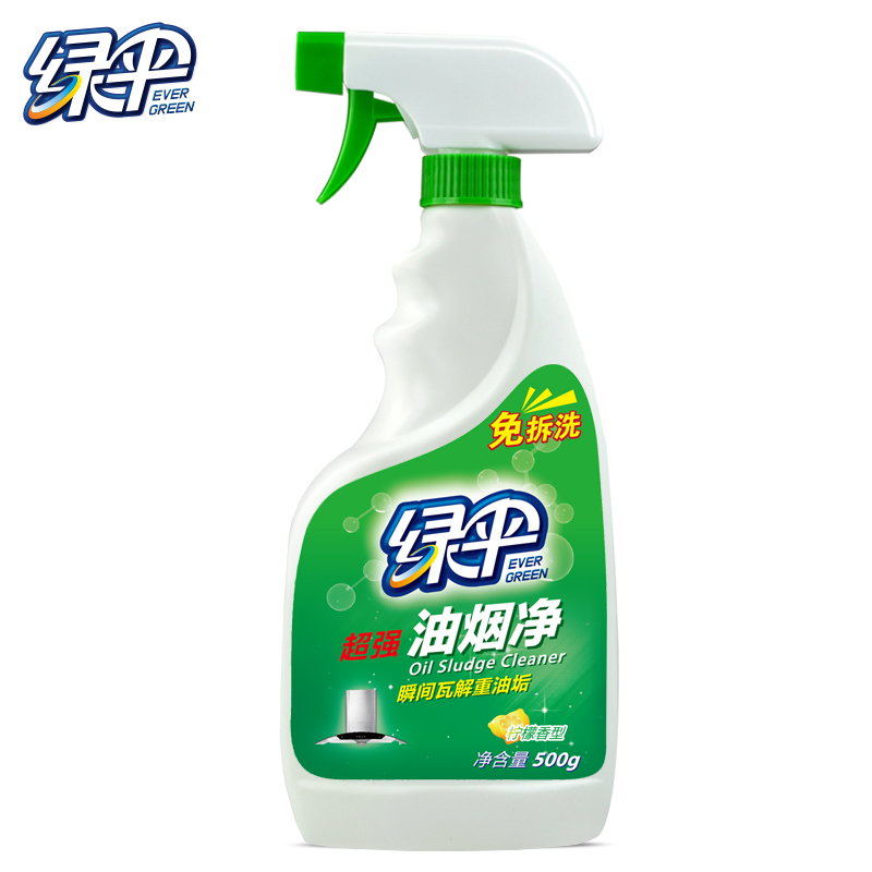 绿伞 油烟净 500g*2瓶 厨房去重油污清洁剂 抽油烟机清洗剂 250克*1瓶