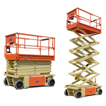 JLG 10RS JLG RS系列电动剪式高空作业平台，平台最大高度(m):9.75，额定载重(kg):320，型号 10RS