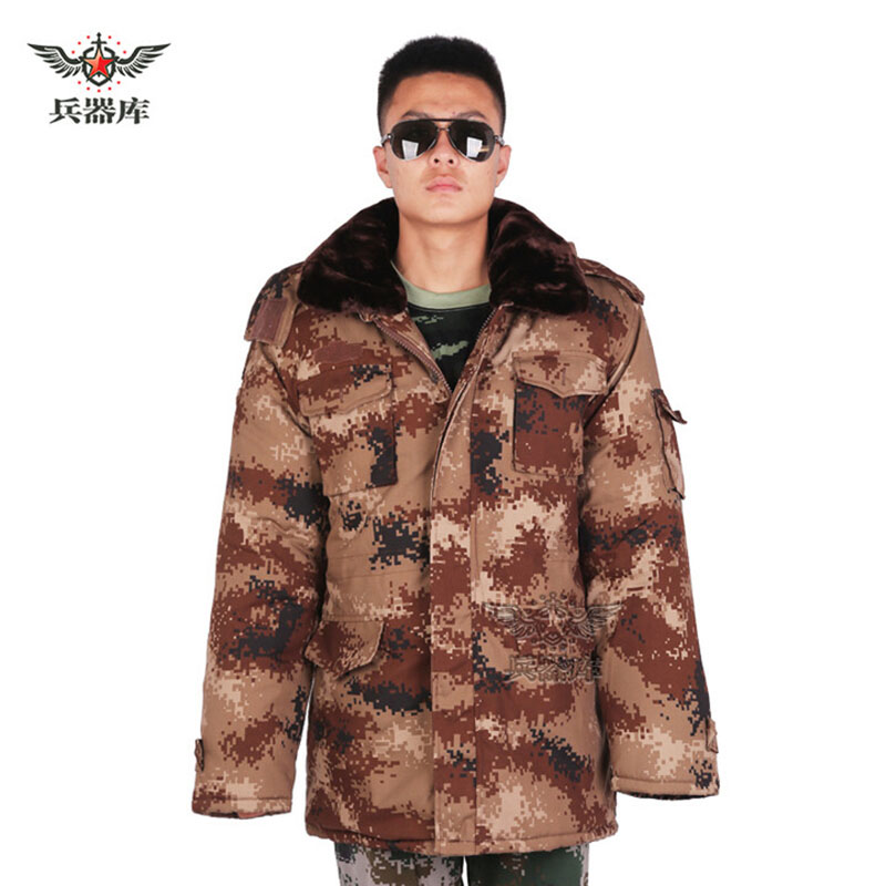 兵器库 BQK175 荒漠迷彩羊皮军大衣 175XL （计价单位：件）