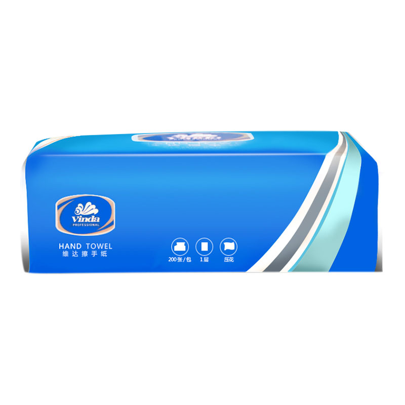 维达 200抽/包 三折抹手纸卫生纸 单层商用纸巾 20包/箱（整箱价） （计价单位：箱）