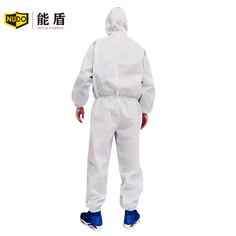 能盾 ZYFHF-01 一次性防护服 白色 M码 45g(计价单位：件）