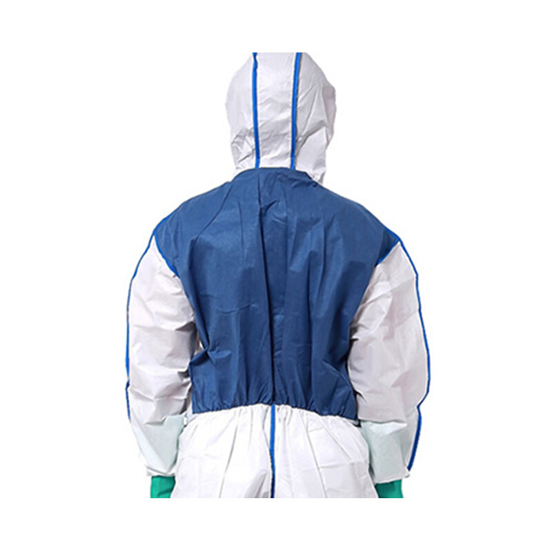 雷克兰 AMNC428E 透气型防护服 XXXL 蓝白（计价单位：件） (40件/箱)