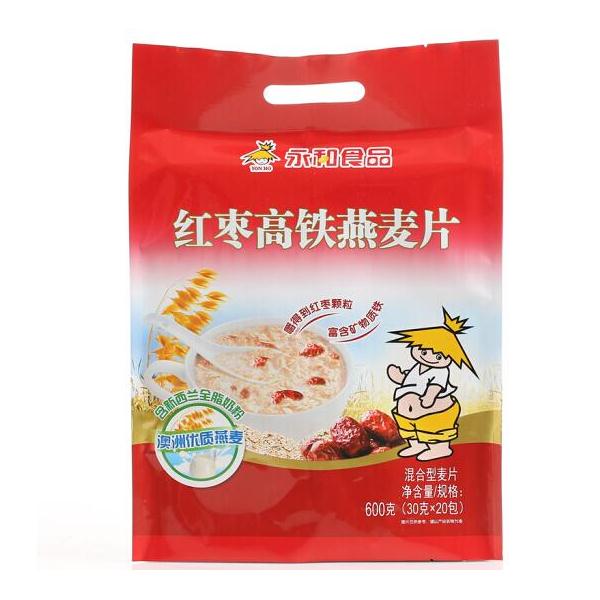永和豆浆红枣高铁燕麦片 600g 即食冲饮饮料