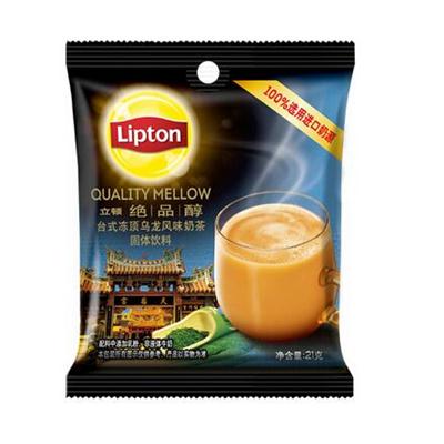 立顿 504g 奶茶 乌龙风味 24包/袋 速溶固体饮料