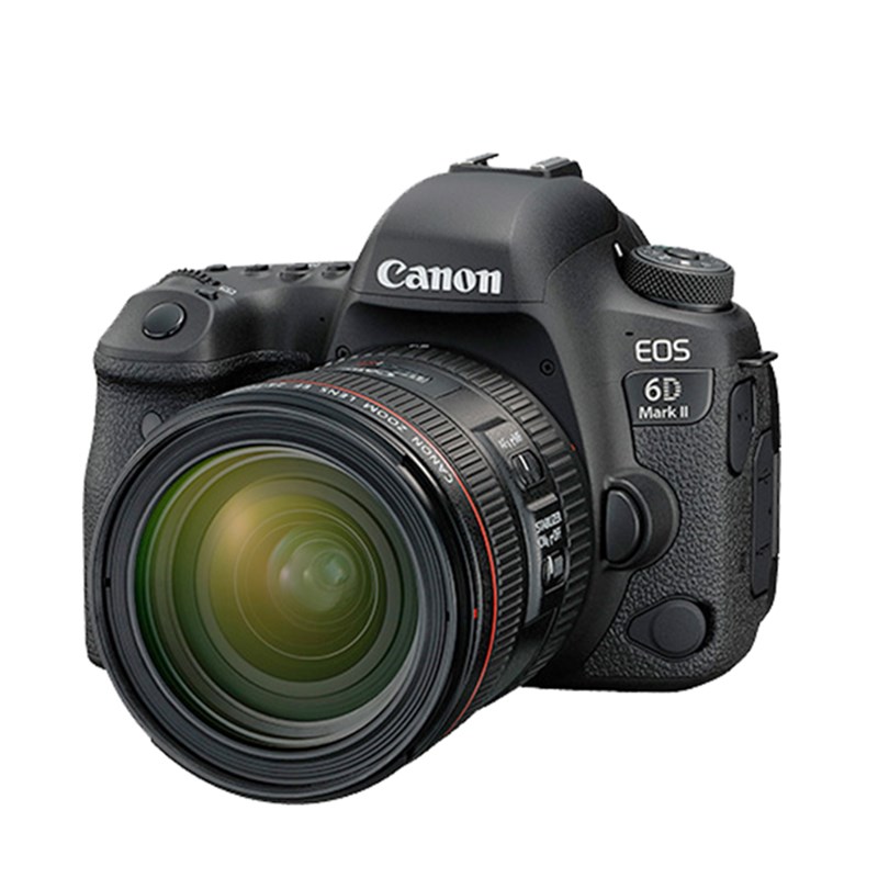 佳能 6D Mark II EF24-70F4 USM镜头 专业全画幅数码单反套机 黑色 (计量单位：套)