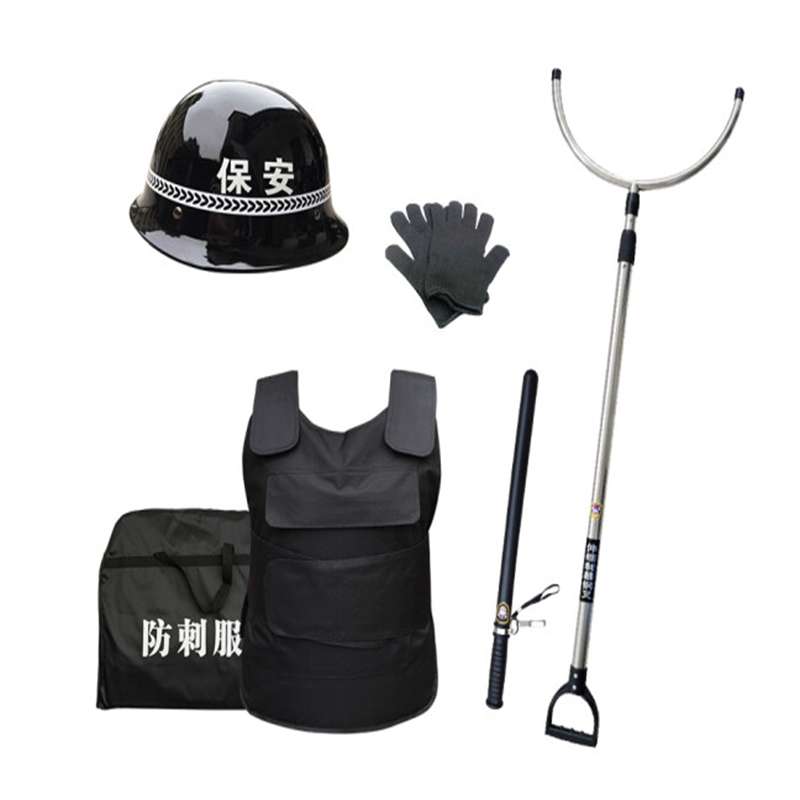 丛林狐防暴器材组合七 （内含防刺衣、钢叉、头盔、防割手套、PC棍）（计价单位：套）