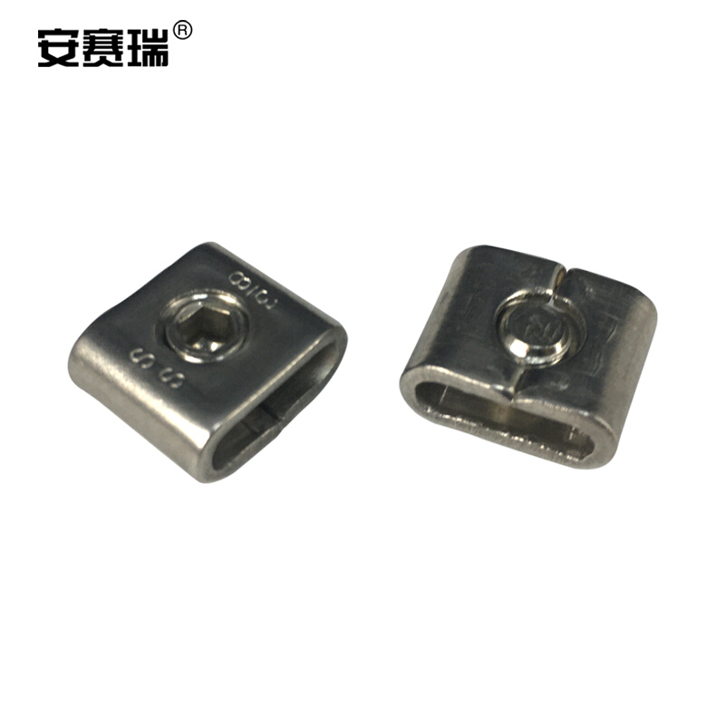 安赛瑞 24518 螺丝型打包扣 不锈钢 9.5mm 100个装 计价单位:包
