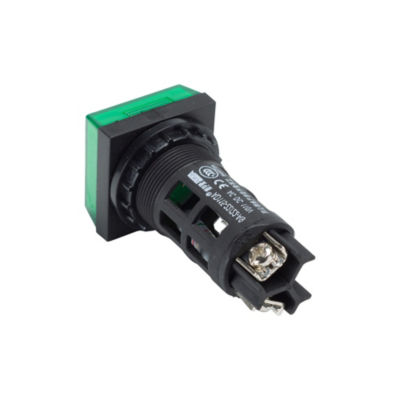 爱可信(AKX)[中国] AD115-22\/42-A9-AC380V-R φ22信号灯 A9型 方形AD115系列信号灯采用优质纯色高亮LED芯片为光源，使用寿命长，能耗低，耐震动，可靠性高，适用于电讯、电力、冶金、机床、机械等电气设备的线路中做指示信号、预告信号及其他指示信号用。<br\/>
