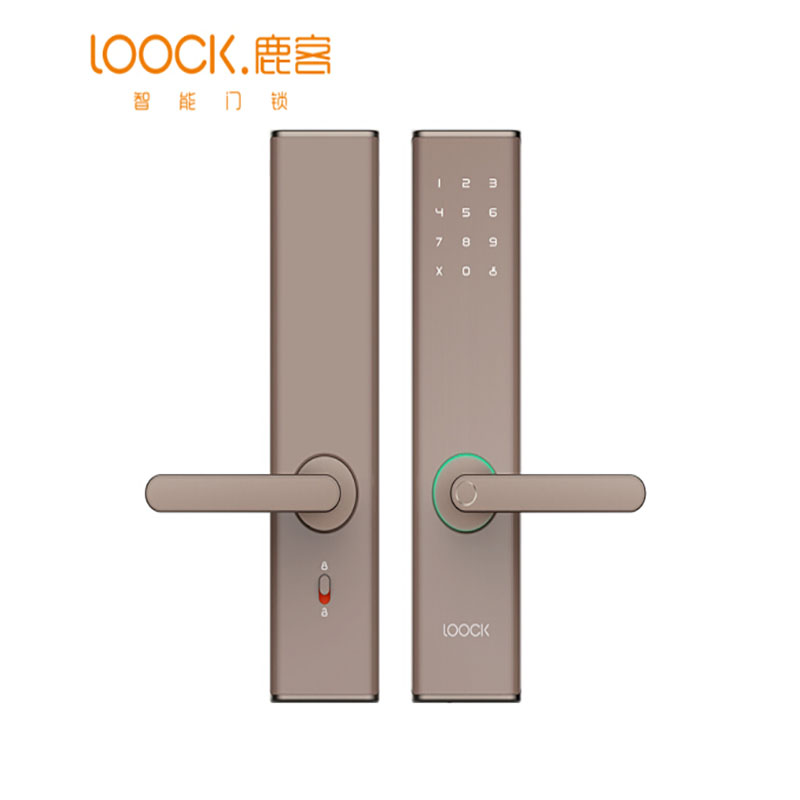 鹿客 DSL-C08 Q2智能家用防盗门指纹密码锁 砂岩金（计价单位：把）