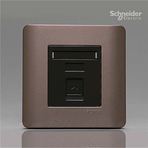 施耐德(Schneider) 单联六类八线信息插座/E8431RJS/6 SZ 格调棕 塑料 E8431RJS/6 SZ