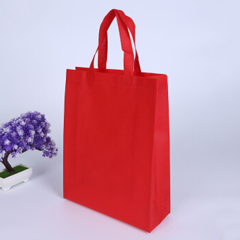 中彩佳印 WFBD-3125-029H 无纺布袋 红色厚度10cm 80g 竖版 350*250mm 1000个起售 图案可定制 货期1周(计价单位:个)